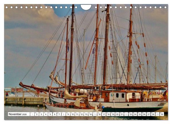 Produktbild: Die Ostsee - von Schleswig nach Gl&uuml;cksburg (Wandkalender 2026 DIN A4 quer), CALVENDO Monatskalender