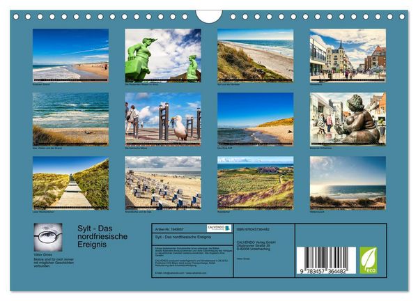 Produktbild: Sylt - Das nordfriesische Ereignis (Wandkalender 2026 DIN A4 quer), CALVENDO Monatskalender