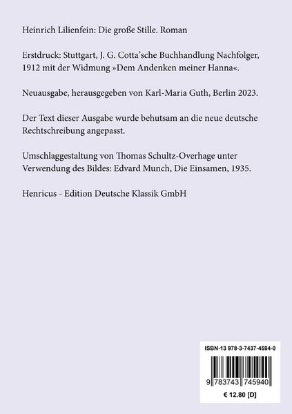 Produktbild: Die gro&szlig;e Stille