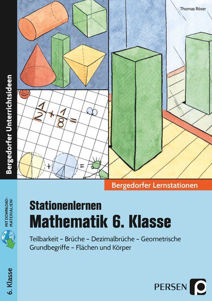 Produktbild: Stationenlernen Mathematik 6. Klasse