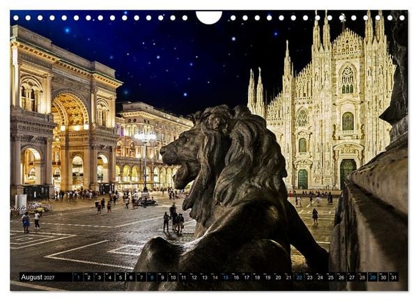Produktbild: One Day Mailand (Wandkalender 2027 DIN A4 quer), CALVENDO Monatskalender