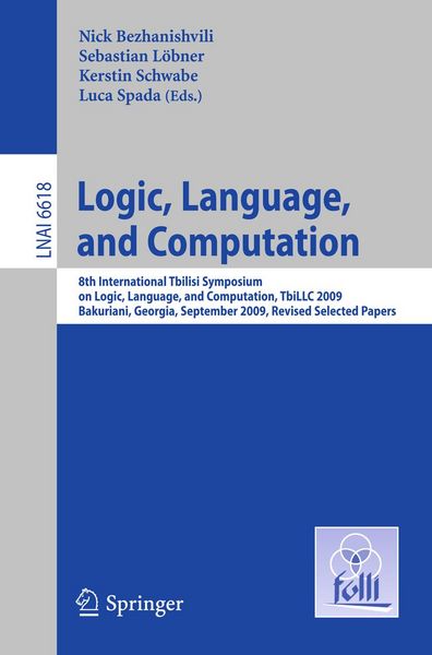 Produktbild: Logic, Language, and Computation
