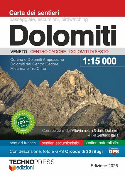 Produktbild: Dolomiti. Carta dei sentieri