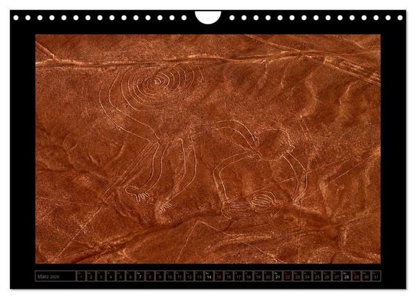 Produktbild: Die NAZCA Linien - Geheimnisvolle Figuren (Wandkalender 2026 DIN A4 quer), CALVENDO Monatskalender