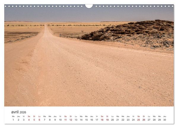 Produktbild: Des&eacute;rt namibien (Calendrier mural 2026 DIN A3 vertical), CALVENDO calendrier mensuel