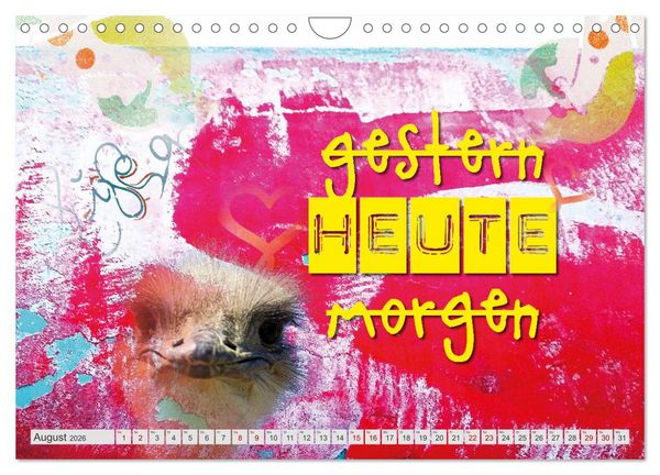 Produktbild: Stop dreaming start doing - H&ouml;r auf zu tr&auml;umen und mach es einfach (Wandkalender 2026 DIN A4 quer), CALVENDO Monatskalender