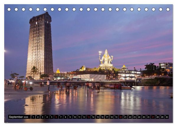 Produktbild: Farbenfrohes aus Indien (Tischkalender 2026 DIN A5 quer), CALVENDO Monatskalender