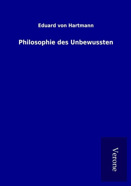 Produktbild: Philosophie des Unbewussten