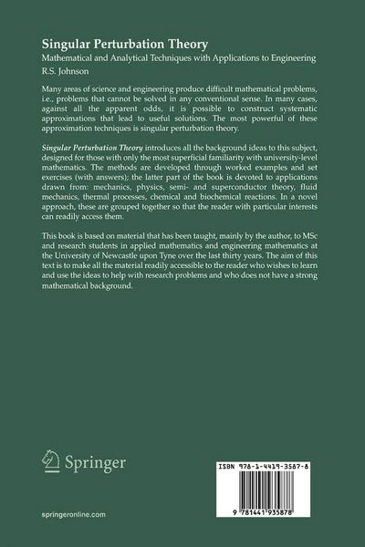 Produktbild: Singular Perturbation Theory