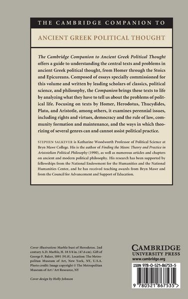 Produktbild: The Cambridge Companion to Ancient Greek Political Thought