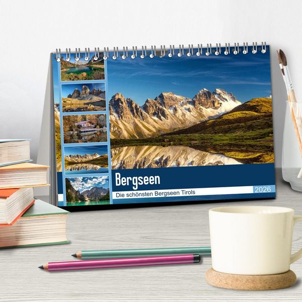 Produktbild: Tiroler Bergseen (Tischkalender 2026 DIN A5 quer), CALVENDO Monatskalender