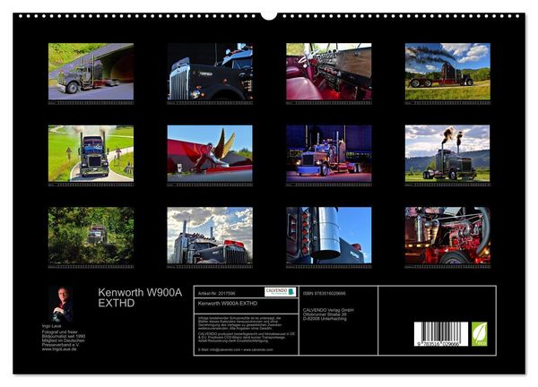Produktbild: Kenworth W900A EXTHD (hochwertiger Premium Wandkalender 2026 DIN A2 quer), Kunstdruck in Hochglanz