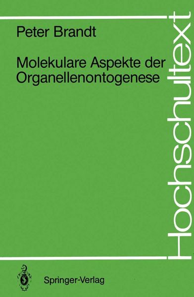 Produktbild: Molekulare Aspekte der Organellenontogenese