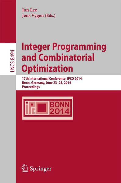 Produktbild: Integer Programming and Combinatorial Optimization