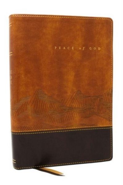 Produktbild: Peace of God Bible: Discover and Experience God's Shalom Throughout the Bible (NKJV, Brown Leathersoft, Red Letter, Comfort Print)