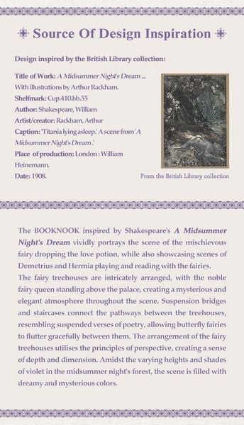 Produktbild: Book Nook DIY B&uuml;cherecke Midsummer Night