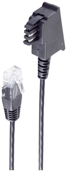 Shiverpeaks DSL Anschlusskabel [1x TAE-F-Stecker - 1x RJ45-Stecker 8p2c] 1.5m Schwarz