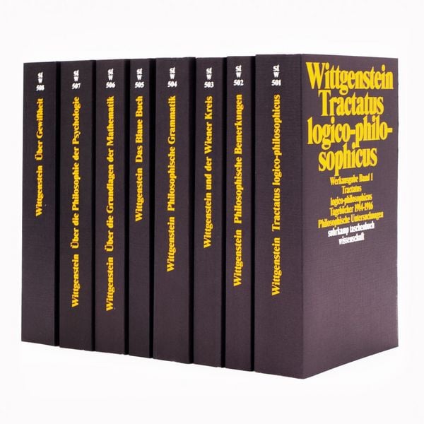 Werkausgabe in 8 Bänden, Set von Ludwig Wittgenstein, Suhrkamp, 978-3-518-09988-9