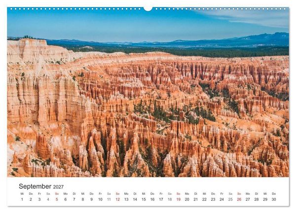 Produktbild: USA &ndash; Landschaft und Sehnsucht (hochwertiger Premium Wandkalender 2027 DIN A2 quer), Kunstdruck in Hochglanz