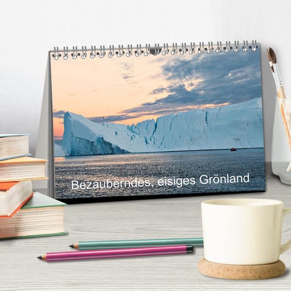 Produktbild: Bezauberndes, eisiges Gr&ouml;nland (Tischkalender 2026 DIN A5 quer), CALVENDO Monatskalender