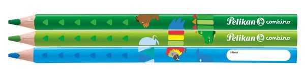 Produktbild: Buntstifte 12er dreieckig dick Combino