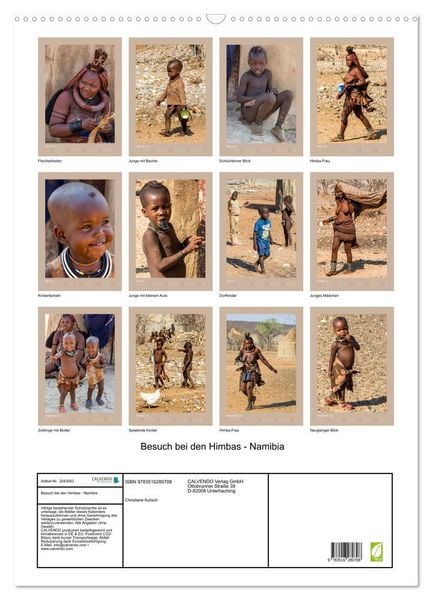 Produktbild: Besuch bei den Himbas - Namibia (Wandkalender 2026 DIN A2 hoch), CALVENDO Monatskalender