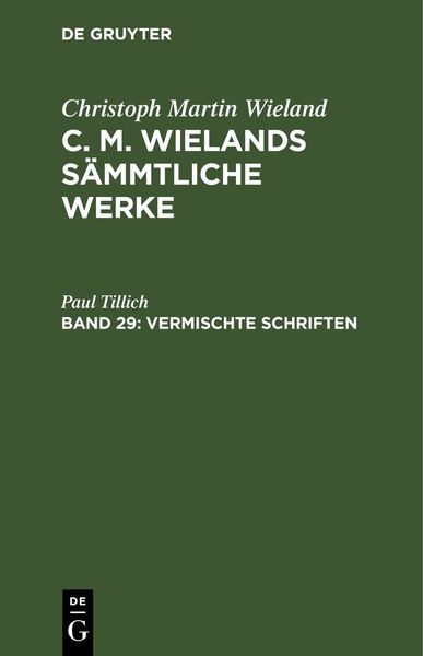 Produktbild: Vermischte Schriften