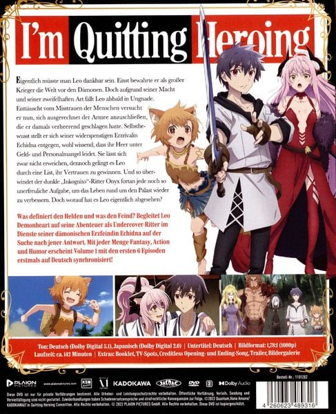 Produktbild: I'm Quitting Heroing - Vol. 1 (Ep. 1-6)