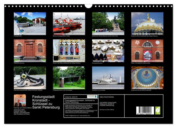 Produktbild: Festungsstadt Kronstadt - Schl&uuml;ssel zu Sankt Petersburg (Wandkalender 2026 DIN A3 quer), CALVENDO Monatskalender