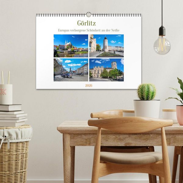Produktbild: G&ouml;rlitz - Europas verborgene Sch&ouml;nheit an der Nei&szlig;e (Wandkalender 2026 DIN A3 quer), CALVENDO Monatskalender