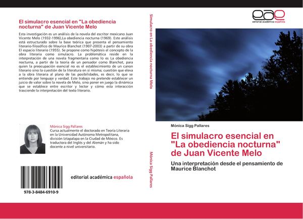 Produktbild: El simulacro esencial en "La obediencia nocturna" de Juan Vicente Melo