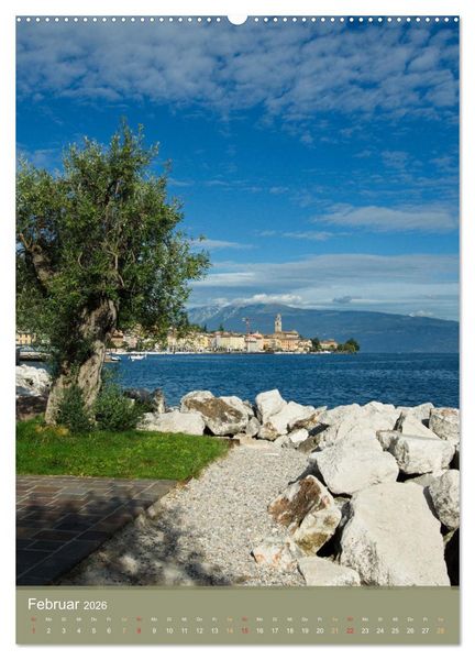 Produktbild: Gardasee - Die sch&ouml;nsten Momente am Gardasee (Wandkalender 2026 DIN A2 hoch), CALVENDO Monatskalender