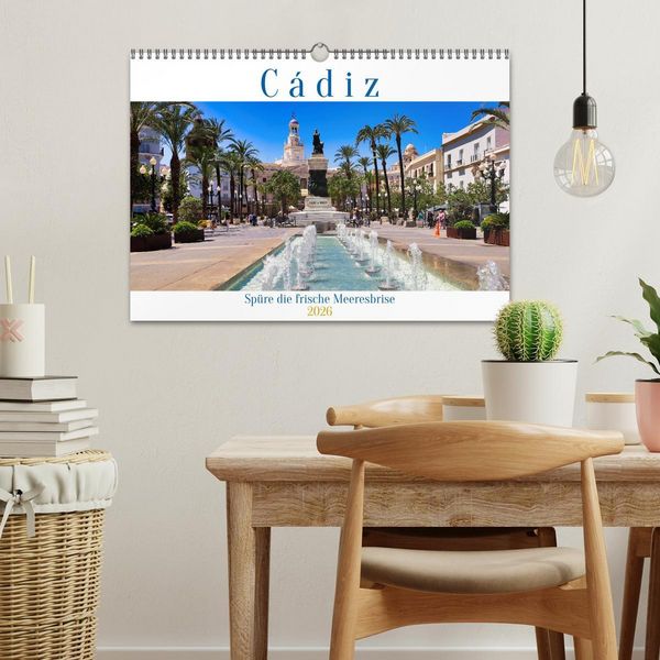 Produktbild: C&aacute;diz Sp&uuml;re die frische Meeresbrise (Wandkalender 2026 DIN A3 quer), CALVENDO Monatskalender