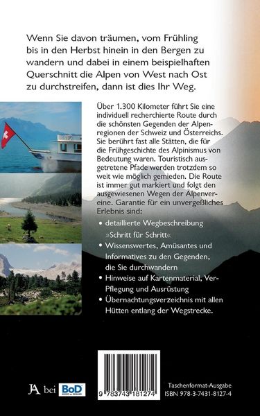 Produktbild: Die Alpen West-Ost (Taschenformat-Ausgabe)
