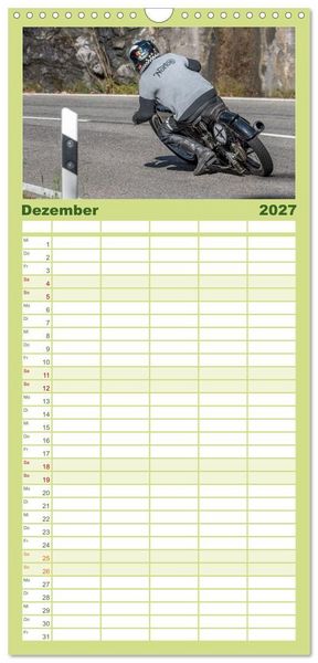 Produktbild: Familienplaner 2027 - Motorr&auml;der am Jochpass mit 5 Spalten (Wandkalender, 21 x 45 cm) CALVENDO