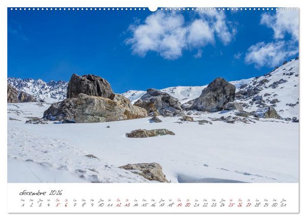 Produktbild: Les Hautes-Alpes sur les chemins des marmottes (Calendrier mural 2026 DIN A2 vertical) calendrier de bureau