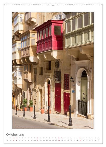 Produktbild: Malta Impressionen (Wandkalender 2026 DIN A2 hoch), CALVENDO Monatskalender