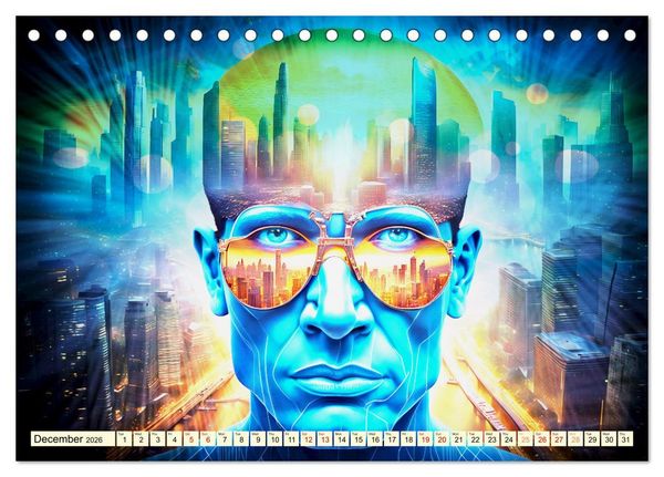 Produktbild: Faces of the metropolis (Desk Calendar 2026 DIN A5 landscape), CALVENDO 12 Month DeskCalendar