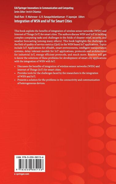 Produktbild: Integration of WSN and IoT for Smart Cities