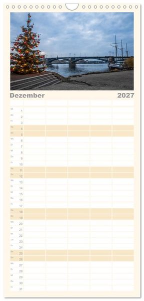 Produktbild: Familienplaner 2027 - Daheim in Wiesbaden mit 5 Spalten (Wandkalender, 21 x 45 cm) CALVENDO