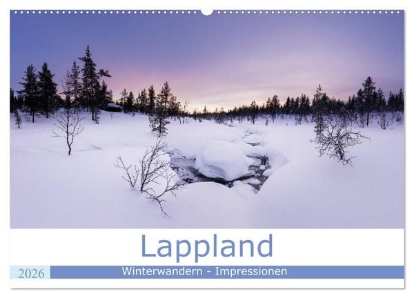 Produktbild: Lappland - Winterwandern Impressionen (Wandkalender 2026 DIN A2 quer), CALVENDO Monatskalender