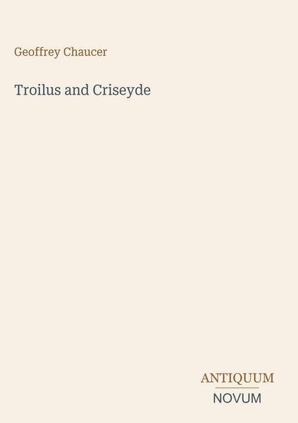 Produktbild: Troilus and Criseyde