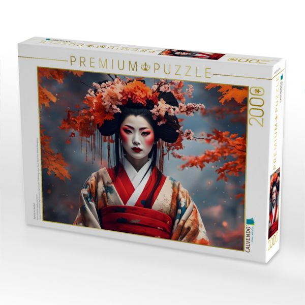 Produktbild: CALVENDO Puzzle Geisha im Herbst | 2000 Teile Lege-Gr&ouml;&szlig;e 90x67cm Foto-Puzzle f&uuml;r gl&uuml;ckliche Stunden