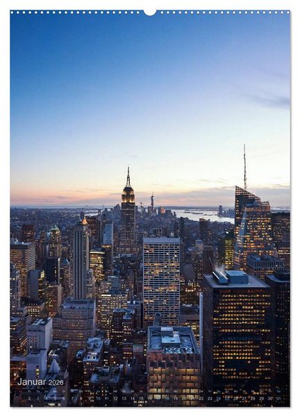 Produktbild: New York - the WOW-city (Wandkalender 2026 DIN A2 hoch), CALVENDO Monatskalender