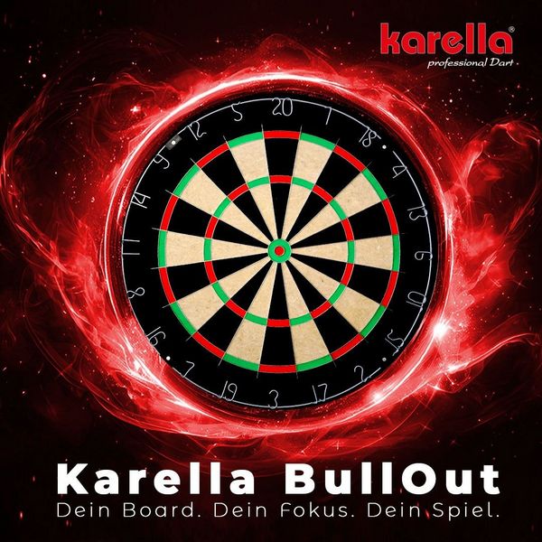 Produktbild: Karella 855001 - Dartboard BullOut, brasilianischer Sisal