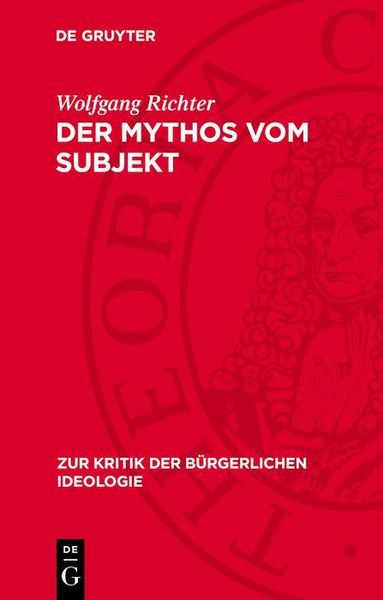 Produktbild: Der Mythos vom Subjekt