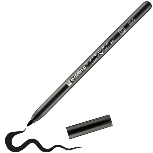 Produktbild: Porzellan-Pinselstift edding 4200, schwarz 1-4 mm