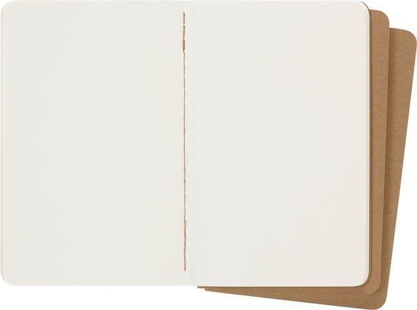 Produktbild: Moleskine Cahier pocket blanko packpapierbraun DIN A6. 3er Pack