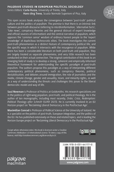 Produktbild: Post-Truth Populism