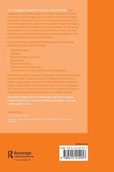Produktbild: The Routledge Companion to Fascism and the Far Right